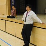 休憩時間の一コマ。