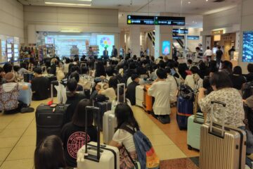 羽田空港での様子