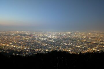 藻岩山からの美しい夜景をたくさん写真に残しました!